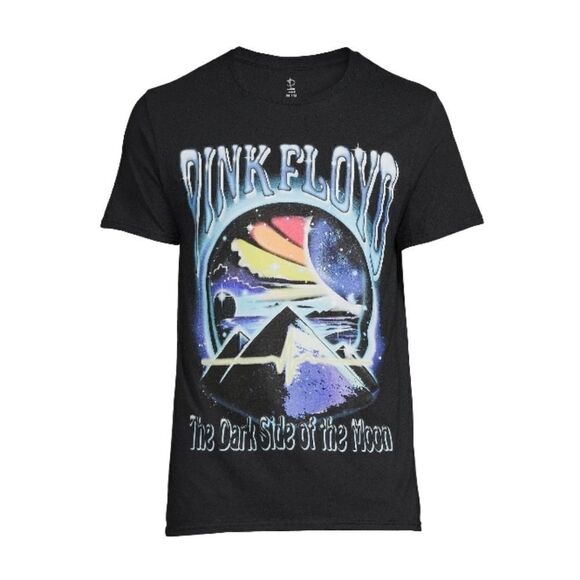 MENS PINK FLOYD The Dark Side Of The Moon Graphic Short Sleeve T-Shirt Size L - Picture 1 of 5